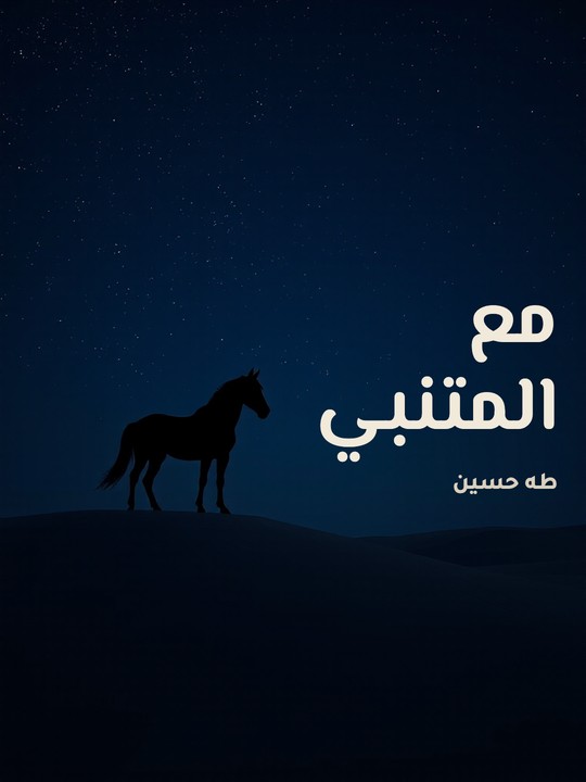 غلاف كتاب مع المتنبي
