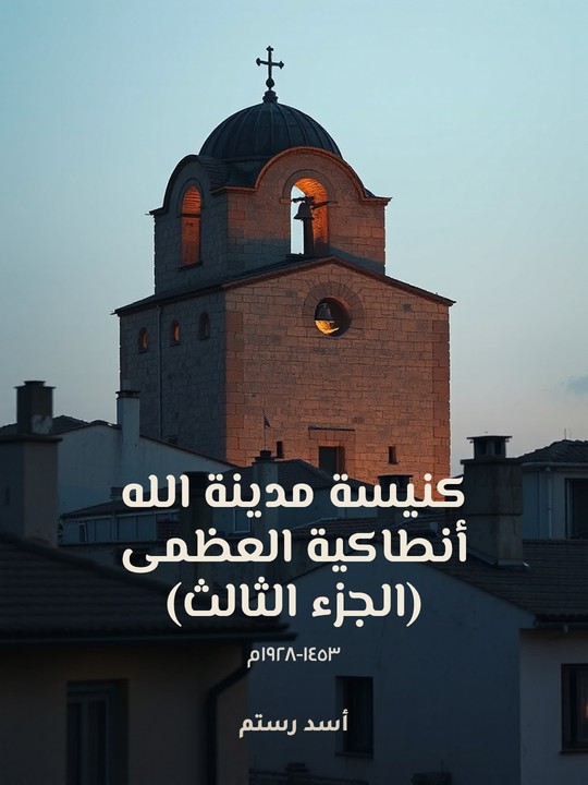 غلاف كتاب كنيسة مدينة الله أنطاكية العظمى (الجزء الثالث): ١٤٥٣-١٩٢٨م