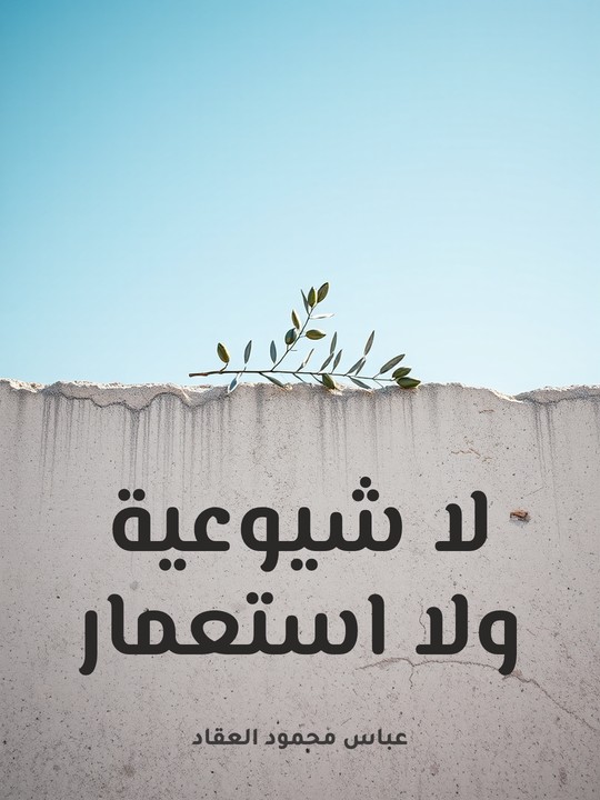 غلاف كتاب لا شيوعية ولا استعمار