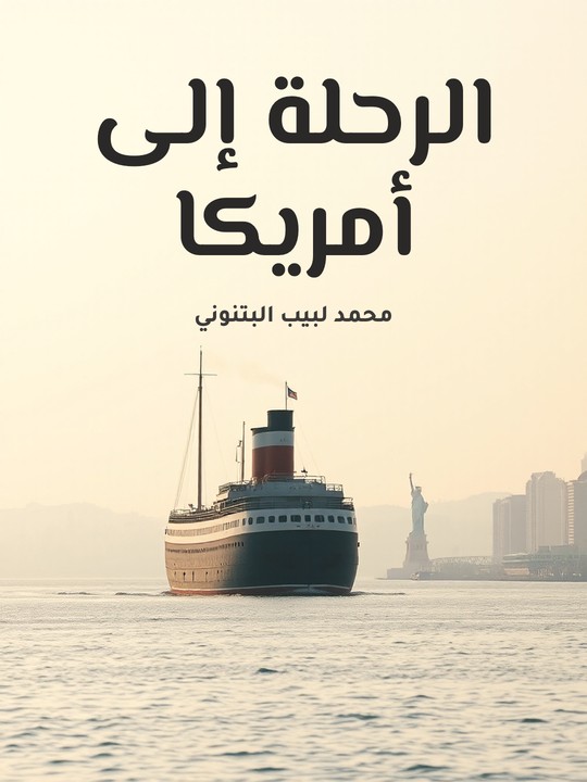 غلاف كتاب الرحلة إلى أمريكا