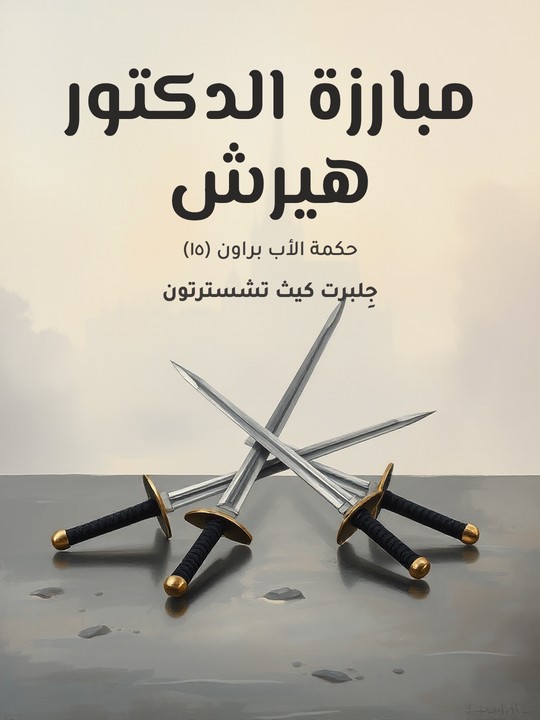 غلاف كتاب مبارزة الدكتور هيرش: حكمة الأب براون (١٥)