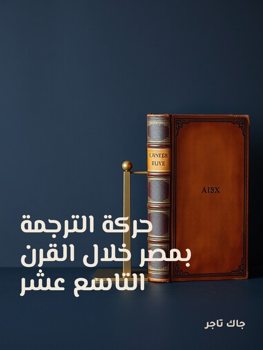 غلاف كتاب حركة الترجمة بمصر خلال القرن التاسع عشر