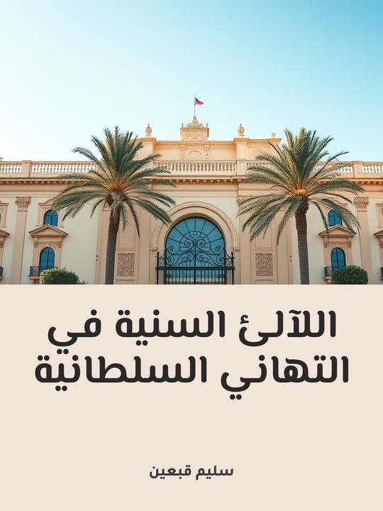 غلاف كتاب اللآلئ السنية في التهاني السلطانية