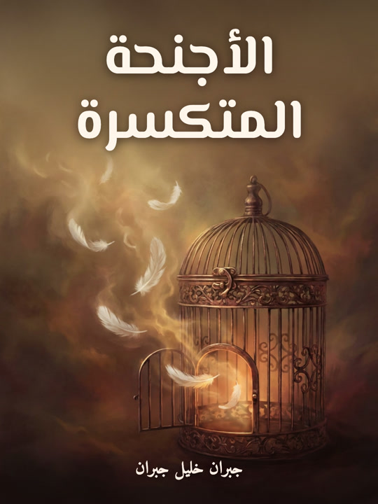 غلاف كتاب الأجنحة المتكسرة