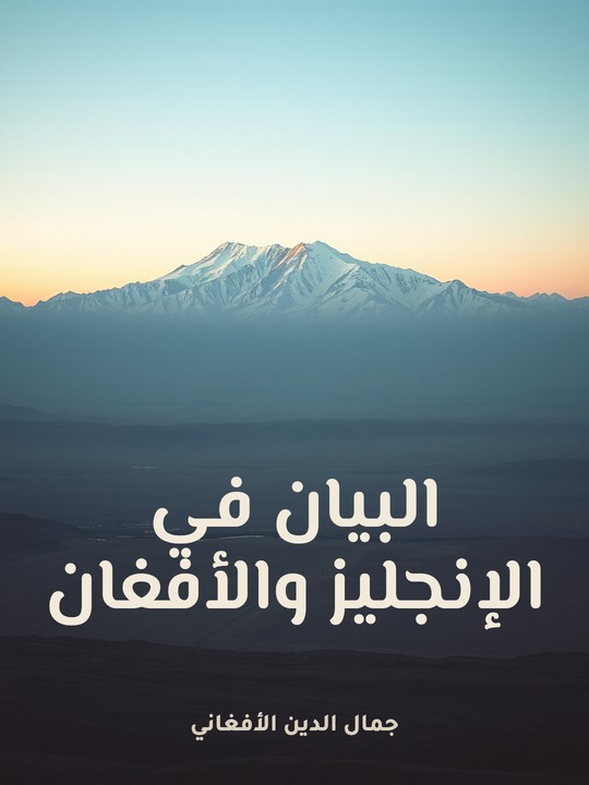 غلاف كتاب البيان في الإنجليز والأفغان