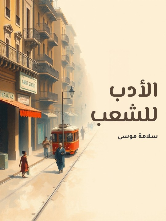 غلاف كتاب الأدب للشعب