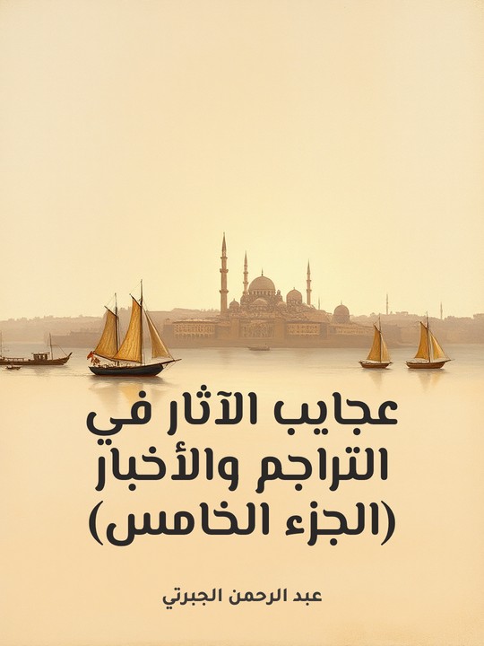 غلاف كتاب عجايب الآثار في التراجم والأخبار (الجزء الخامس)