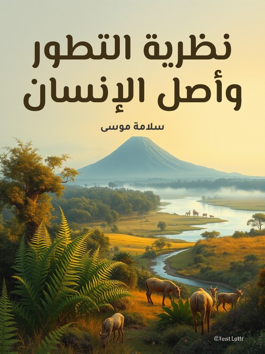 غلاف كتاب نظرية التطور وأصل الإنسان