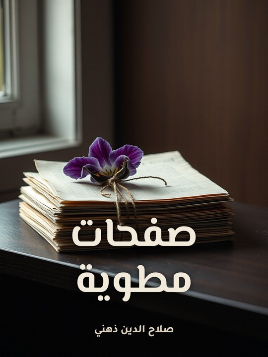 غلاف كتاب صفحات مطوية