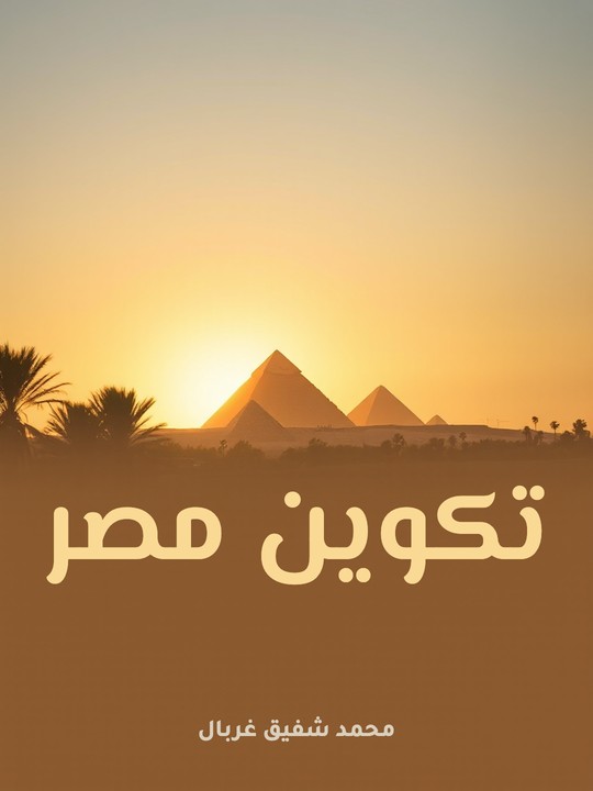 غلاف كتاب تكوين مصر
