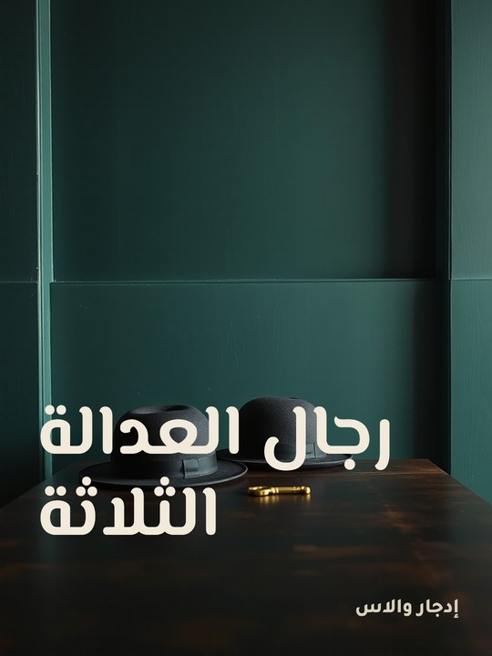 غلاف كتاب رجال العدالة الثلاثة