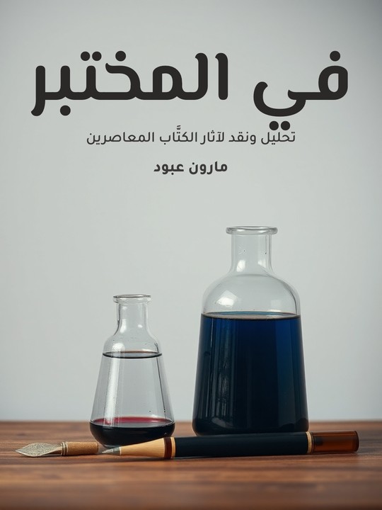 غلاف كتاب في المختبر: تحليل ونقد لآثار الكتَّاب المعاصرين