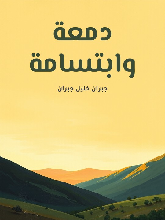 غلاف كتاب دمعة وابتسامة