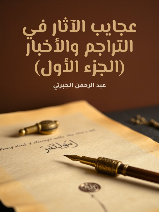 غلاف كتاب عجايب الآثار في التراجم والأخبار (الجزء الأول)