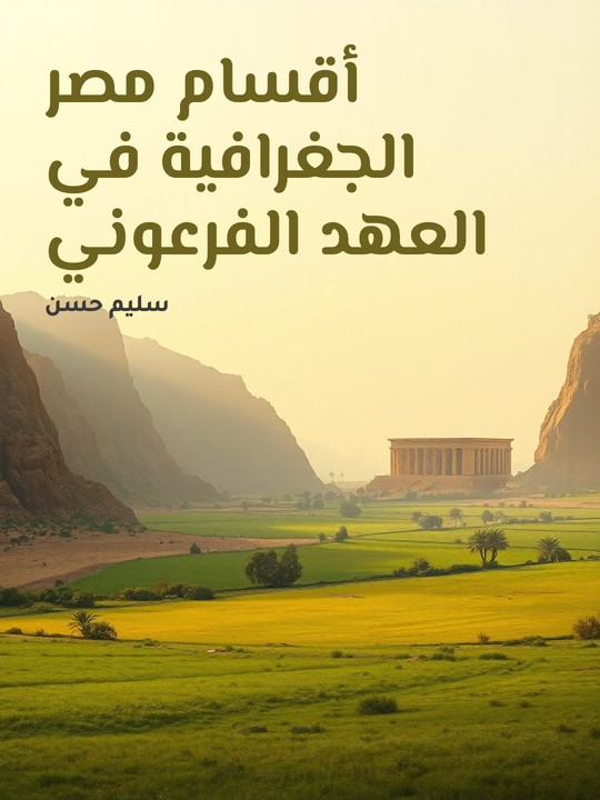 غلاف كتاب أقسام مصر الجغرافية في العهد الفرعوني