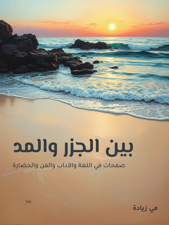 غلاف كتاب بين الجزر والمد: صفحات في اللغة والآداب والفن والحضارة