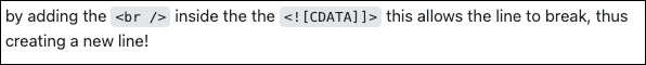 اقتباس مصوّر من كتاب Adding a new line/break tag in XML - Stack Overflow