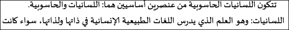اقتباس مصوّر من كتاب اللسانيات الحاسوبية: مفهومها منهجها ومجالات استخدامها